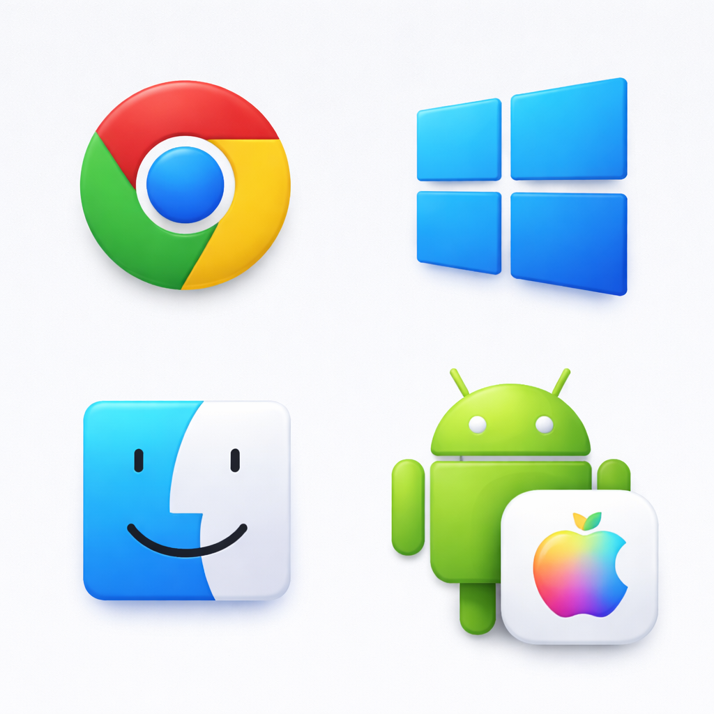 Chrome 多平台支持图示