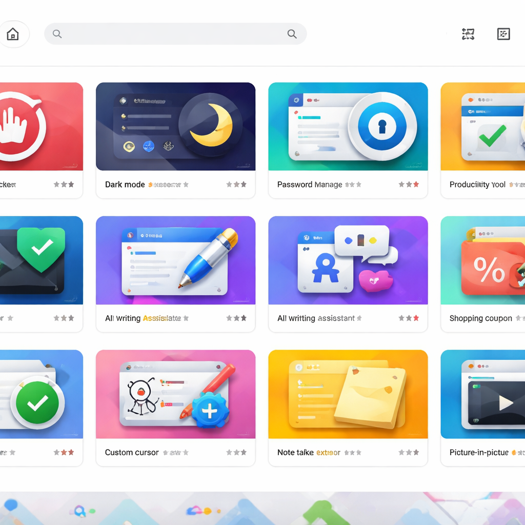 谷歌浏览器插件商店生态展示